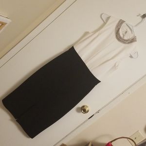 Black and white bisou bisou dress